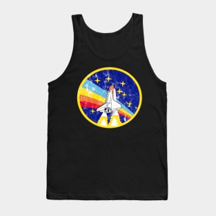 Space Shuttle Rainbow Tank Top